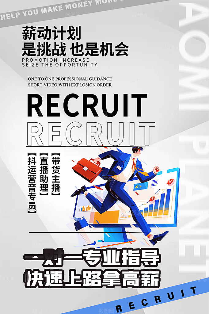 诚聘招聘活动海报