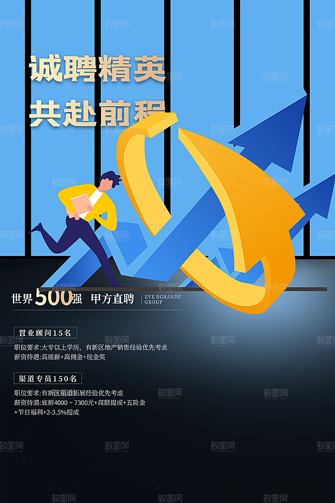 诚聘招聘活动宣传海报