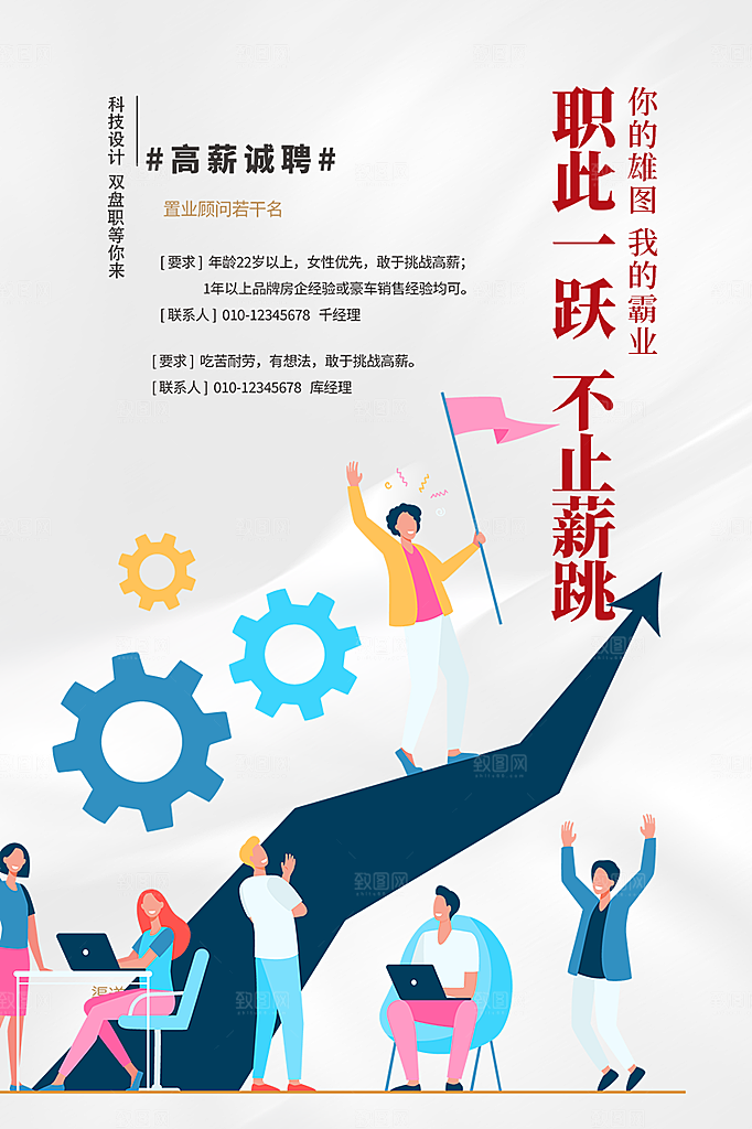 诚聘招聘活动宣传海报