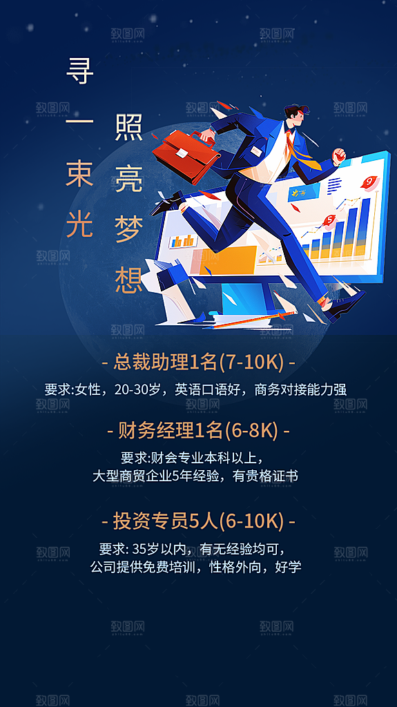 诚聘招聘活动宣传海报