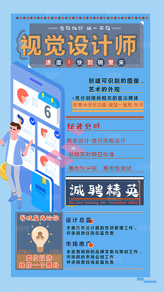 诚聘招聘活动宣传海报