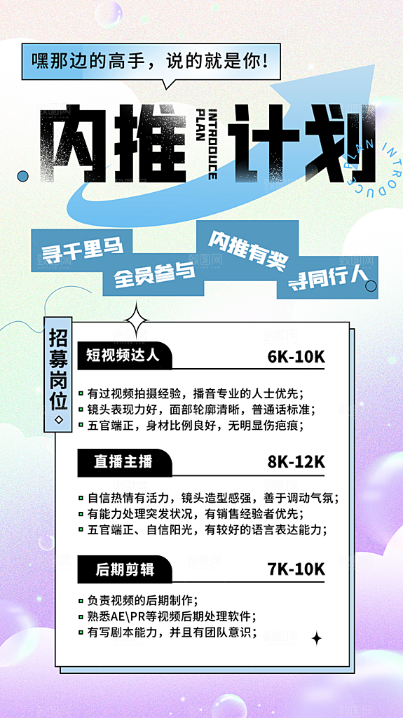 诚聘招聘活动宣传海报