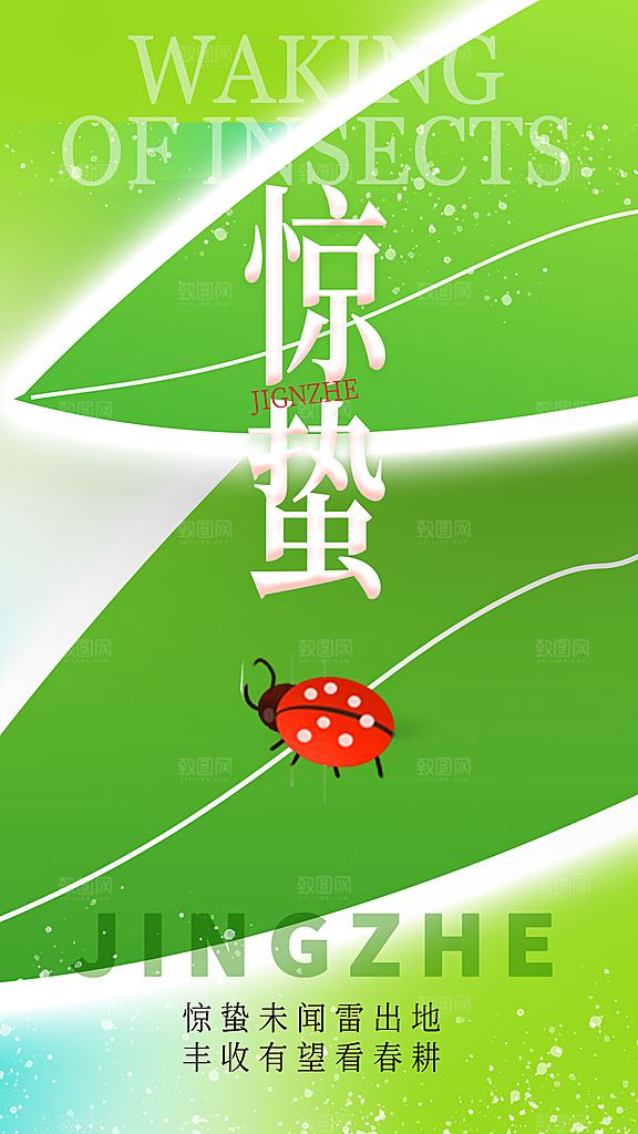 二十四节气惊蛰海报