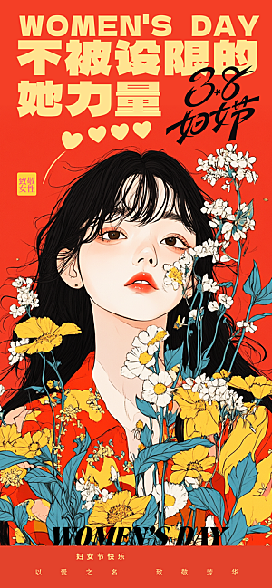 女神节节日活动海报素材