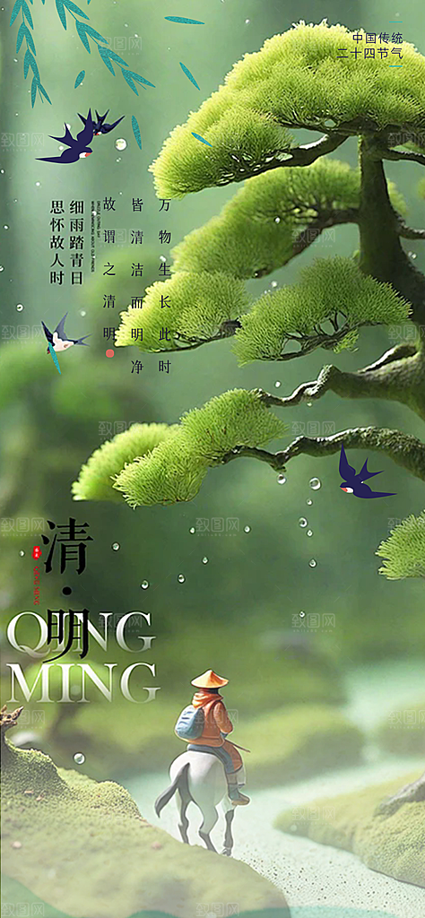 节日清明节宣传海报