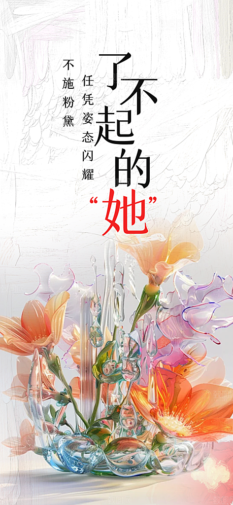 女神节三八节海报