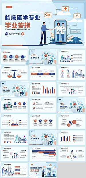 临床医学专业毕业答辩PPT模板