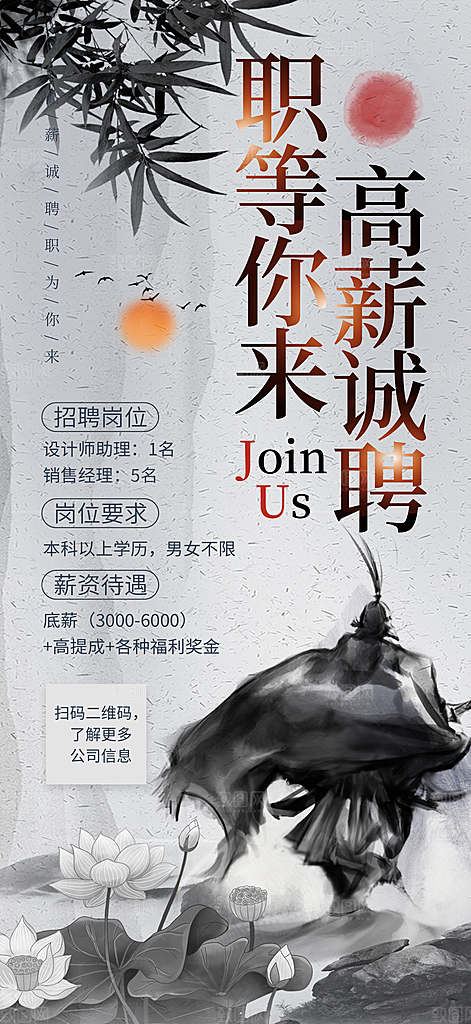 招聘宣传海报设计素材