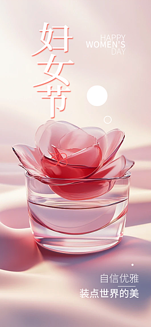 节日妇女节女神节三八节主题海报