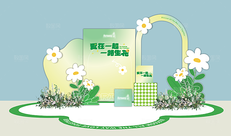 唤醒春天春日美陈