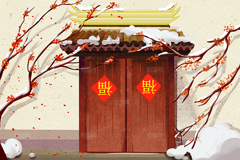 中国风古风古建筑背景