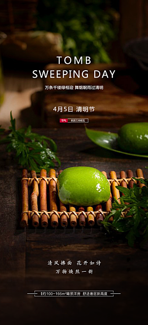 清明节国风节日简约唯美大气宣传海报