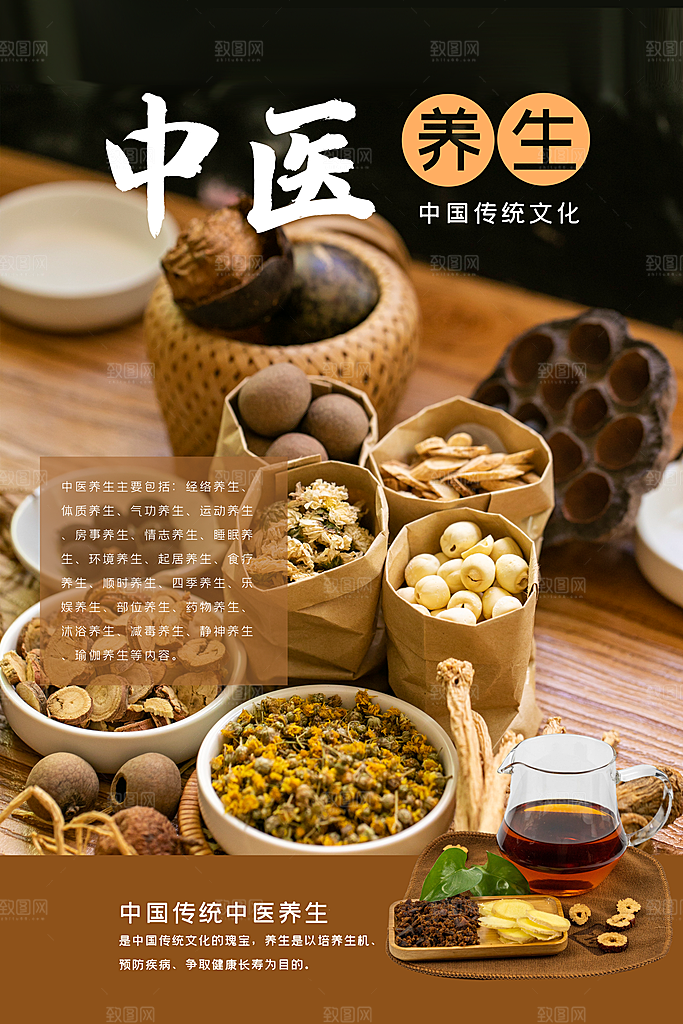 中国医师节致敬中医公益海报