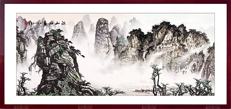中国风山水装饰画