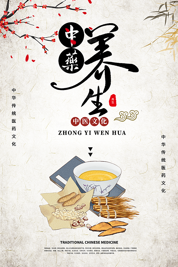 中国医师节致敬中医公益海报