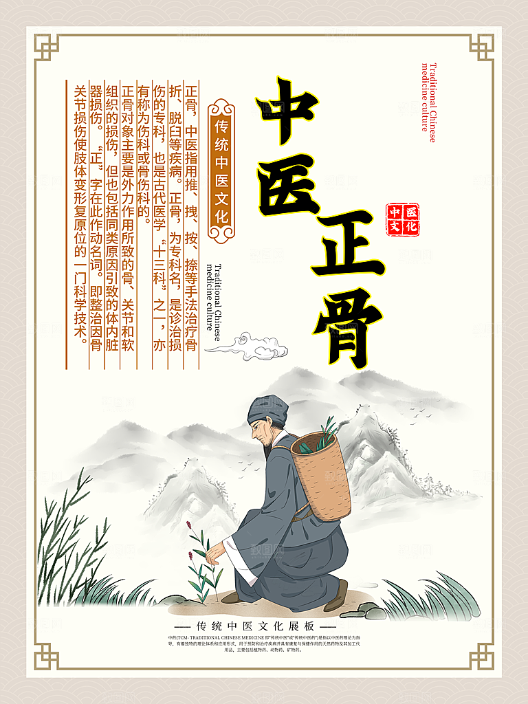 中医养生保健系列套图PSD宣传海报