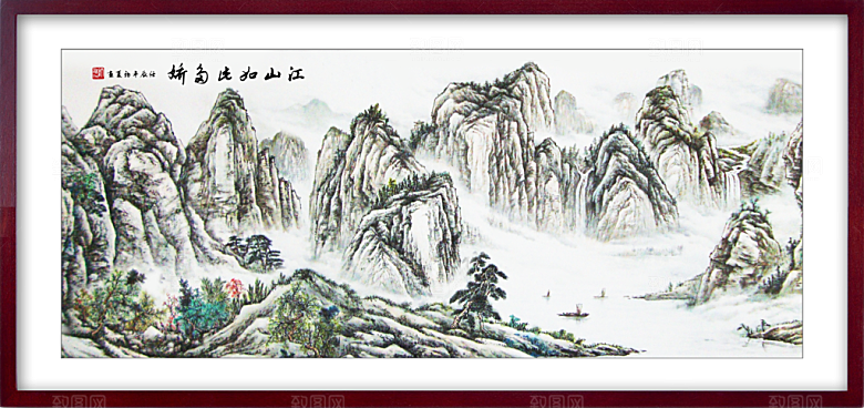 中国风山水装饰画