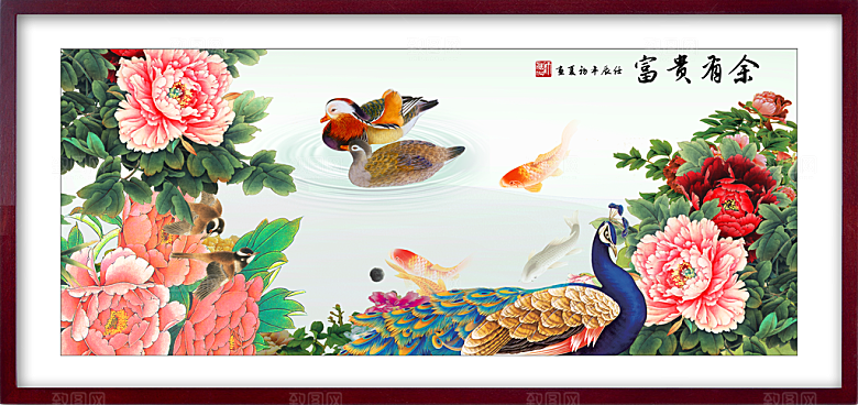 中国风山水装饰画