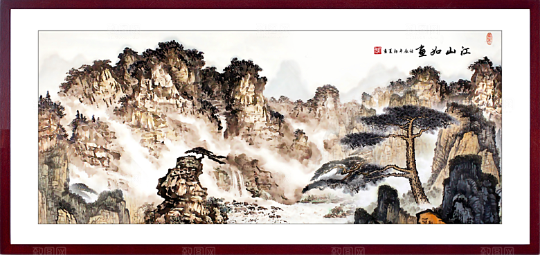中国风山水装饰画