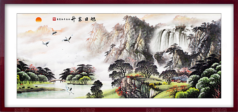 中国风山水装饰画