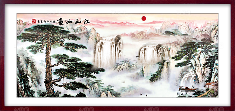 中国风山水装饰画