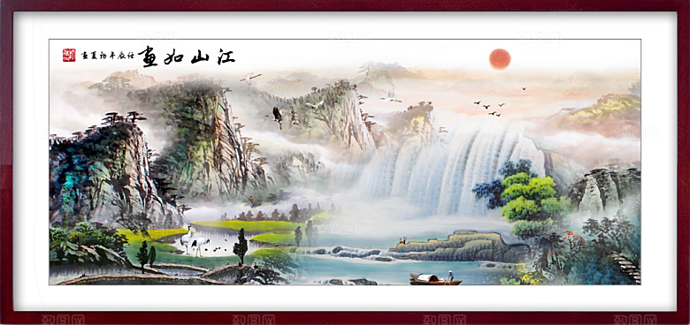 中国风山水装饰画