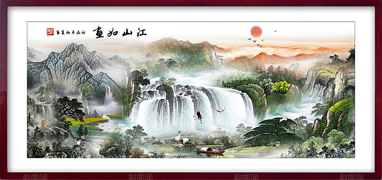 中国风山水装饰画