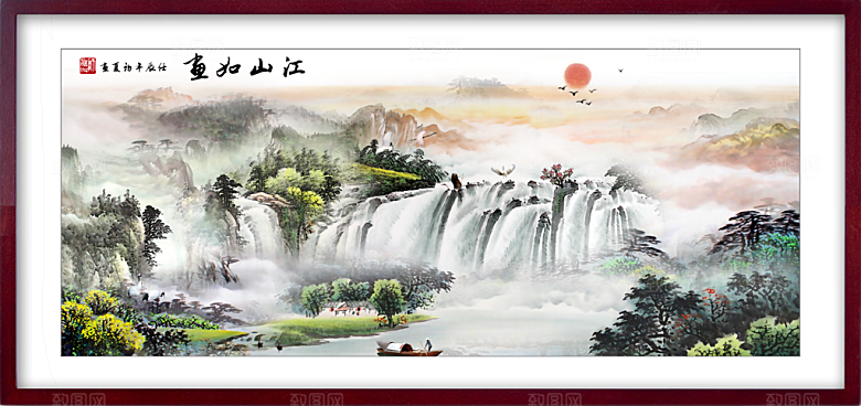 中国风山水装饰画