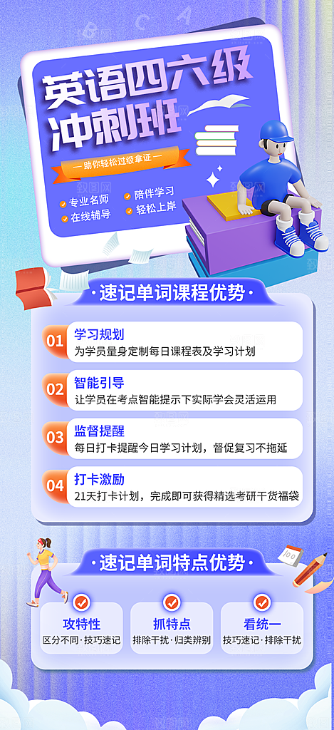 英语培训宣传海报设计素材