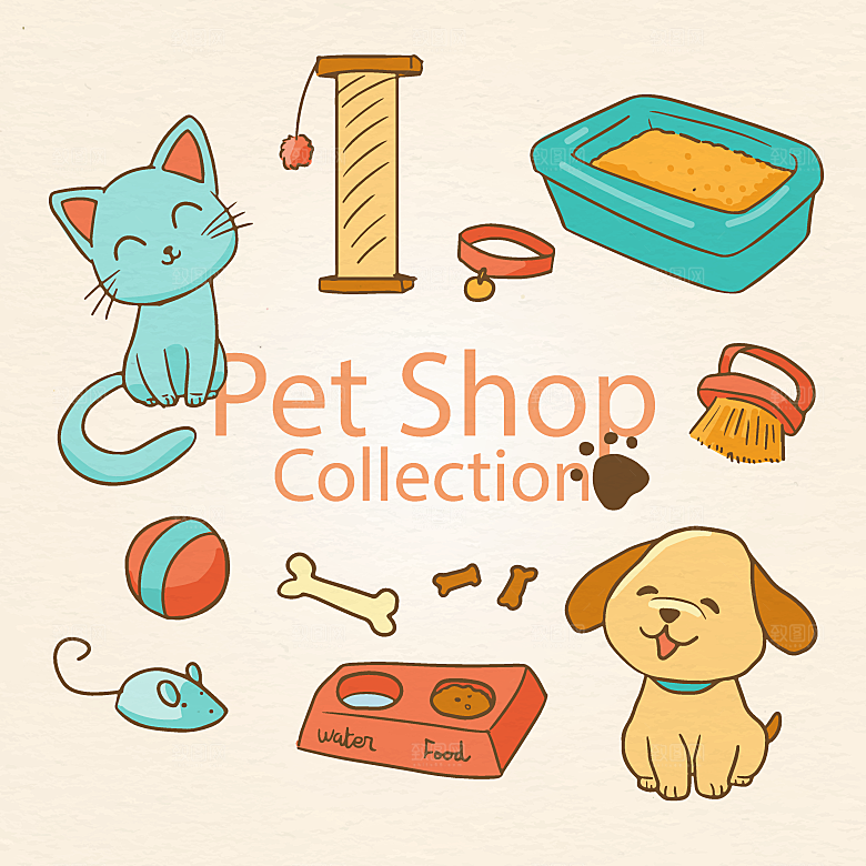 宠物小猫小狗玩具宠物超市卡通