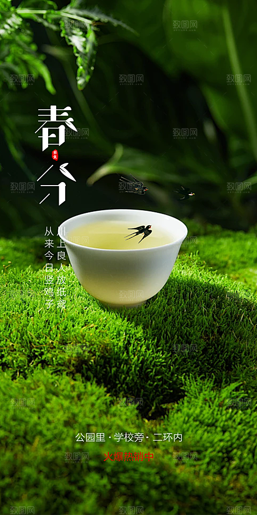 传统二十四节气春分海报