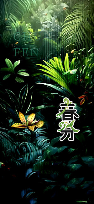 二十四节气春分海报
