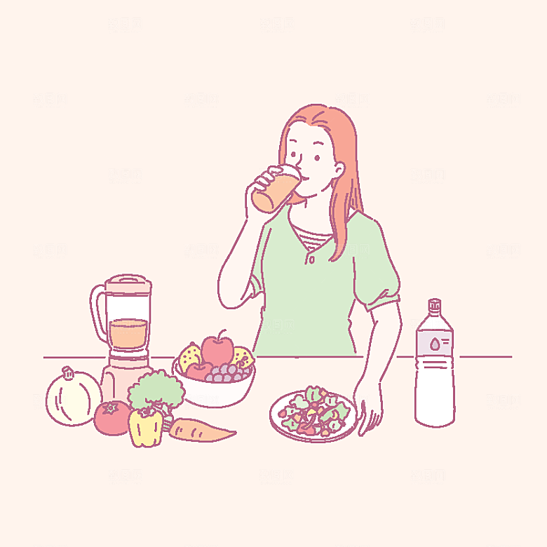 简笔画卡通人物插画