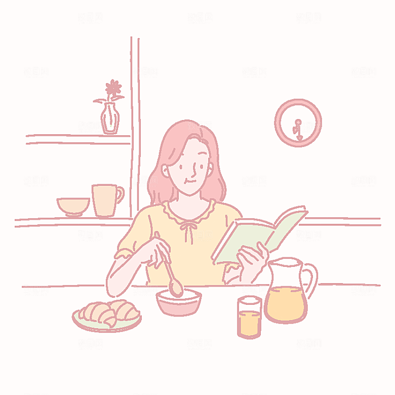 简笔画卡通人物插画