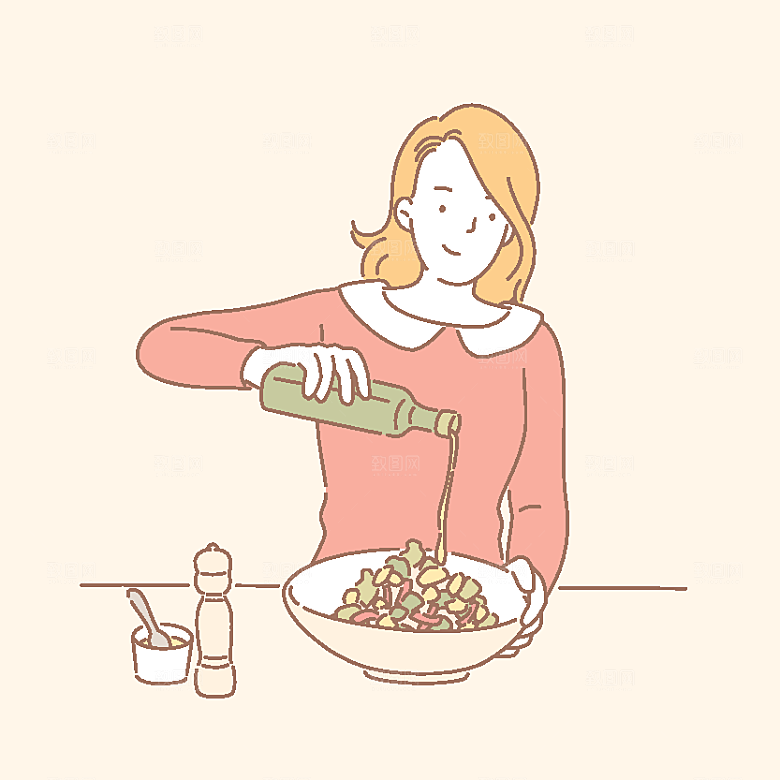 简笔画卡通人物插画