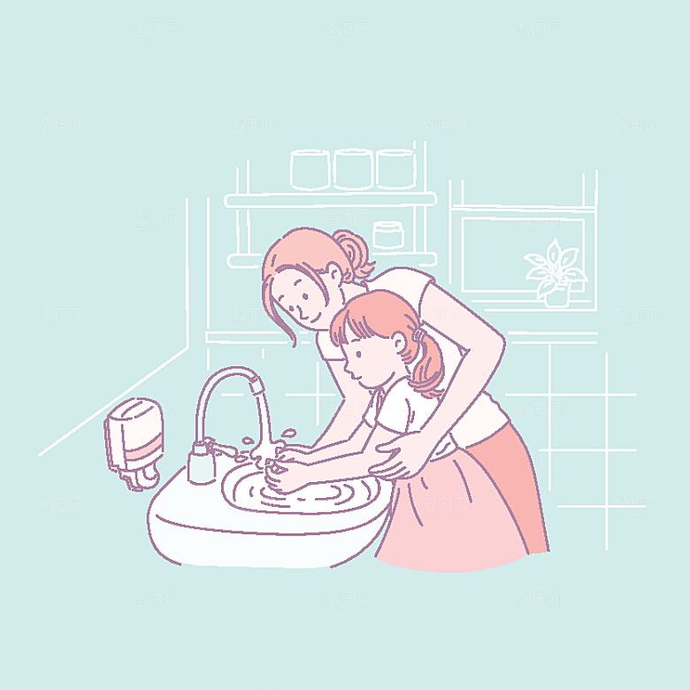 简笔画人物卡通插画