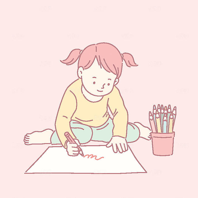 简笔画卡通人物插画
