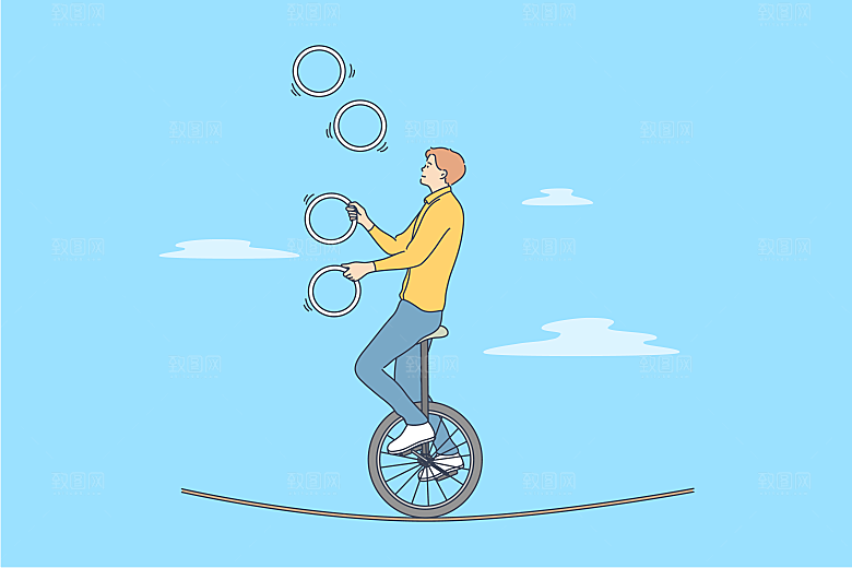 简笔画卡通人物插画