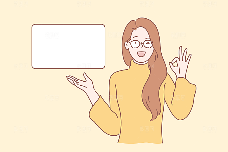 简笔画卡通人物插画