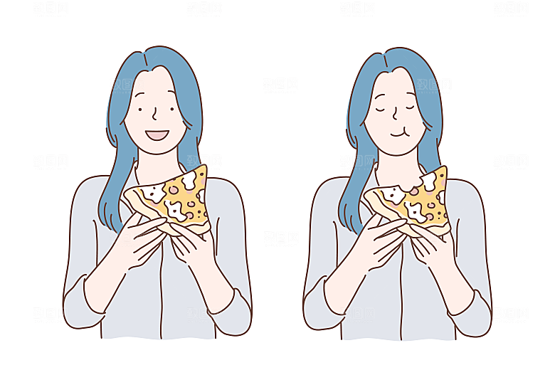 简笔画卡通人物插画