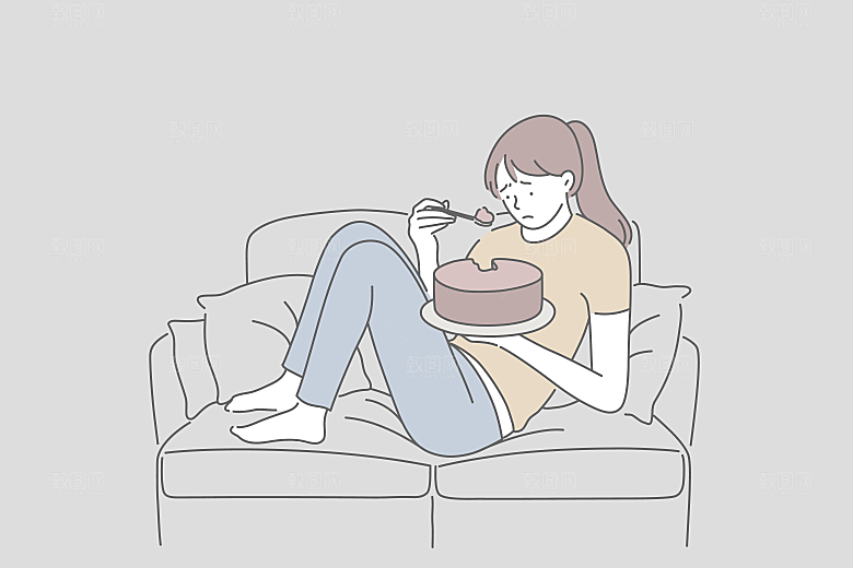 简笔画卡通人物插画