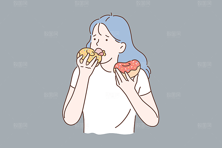 简笔画卡通人物插画