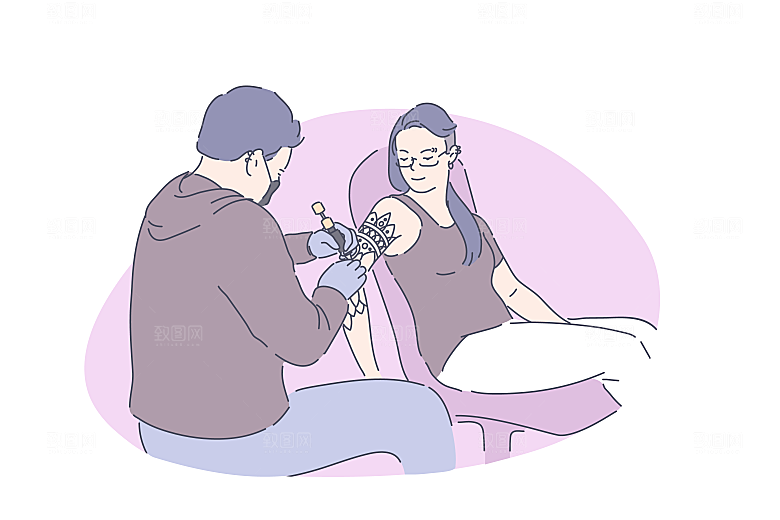 简笔画卡通人物插画