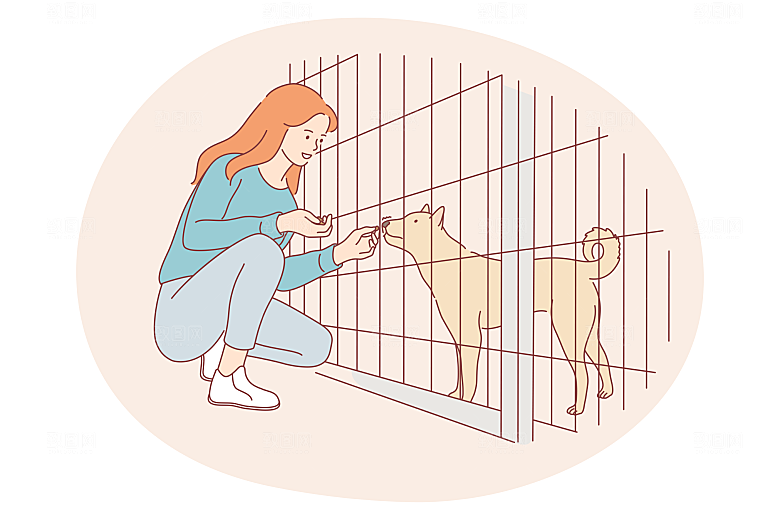 简笔画人物卡通插画