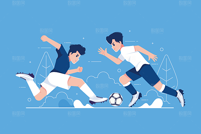 简笔画卡通人物插画