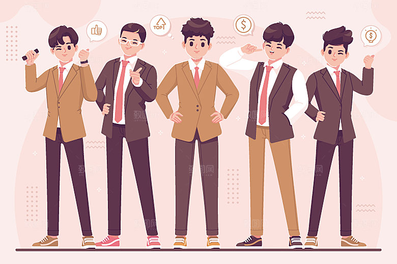 简笔画卡通人物插画