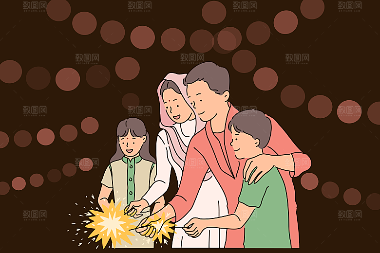 简笔画卡通人物插画