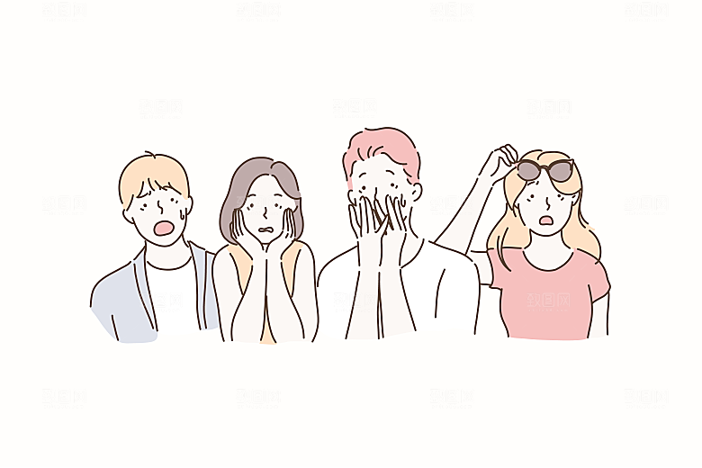简笔画卡通人物插画