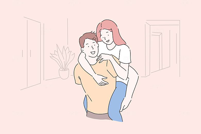 简笔画卡通人物插画