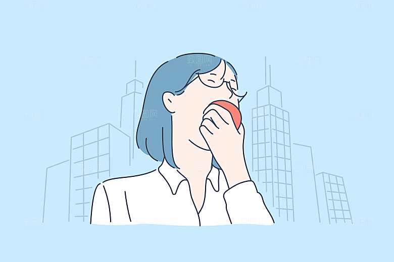 简笔画人物卡通插画